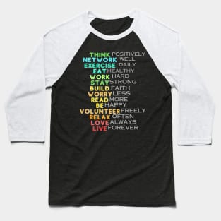 Motivational and Inspirational Quotes Baseball T-Shirt